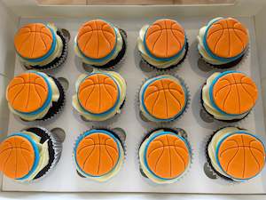 Basketball Cupcakes