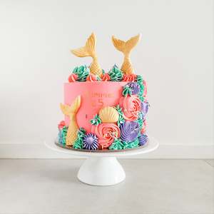 Pink Mermaid Cake