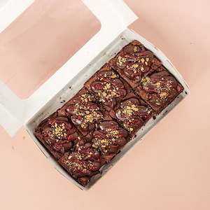 Pistachio Raspberry Brownie