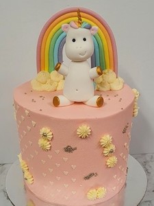 Unicorn and Rainbow Cake