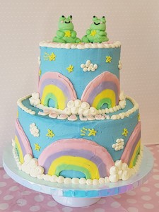 Cake icing or decorating: 17 – Rainbow Cakes