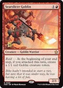 Game: Searslicer Goblin [Foundations Prerelease Promos]