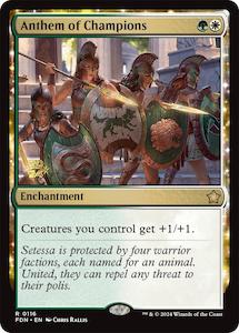 Anthem of Champions [Foundations Prerelease Promos]