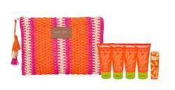 Mini Beach Vibes 6-Piece Kit with Pink Stripey Clutch