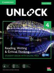 Adult, community, and other education: Unlock : Level 4 Reading Writing and Critical Thinking Students Book + Digital Pack