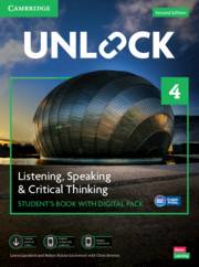 Adult, community, and other education: Unlock : Level 4 Listening Speaking and Critical Thinking Students Book + Digital Pack