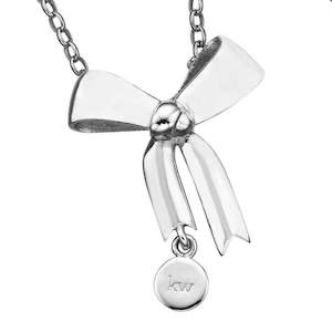 Bow Pendant Silver