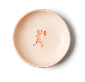 Peach Claybird Runaway Dish