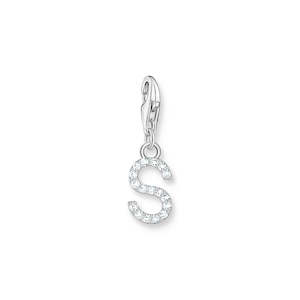 Letter S Charm CZ- SS