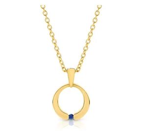 Sapphire Pendant - 9ct YG