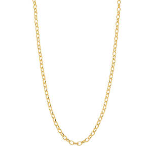 9ct Yellow Gold Belcher Necklace - 50cm