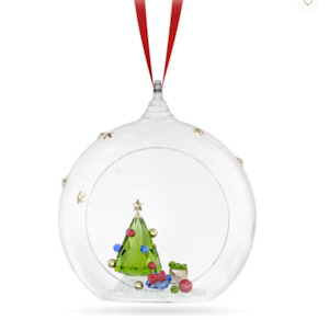 Holiday Cheers Tree and Gifts Ball Ornament