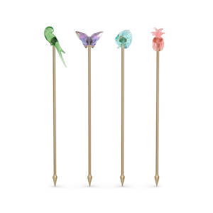 Jungle Beats Cocktail Stirrers, Set of 4