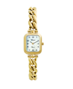 Classique - Mother of Pearl Dial Black Arabic - Gold Plated Stainless Steel Bracelet