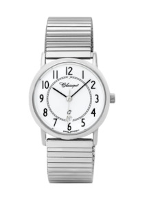 Classique - White Dial - Arabic numerals - Stainless Steel Fexi Strap -35mm