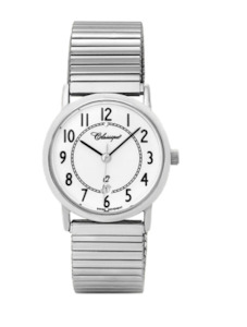 Classique - White Dial - Arabic numerals - Stainless Steel Fexi Strap