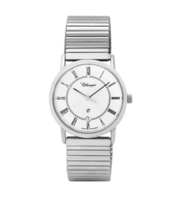 Classique - White Dial - Roman numerals - Stainless Steel Fexi Strap