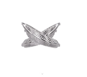 Jewellery: Feather Kiss Cross Ring