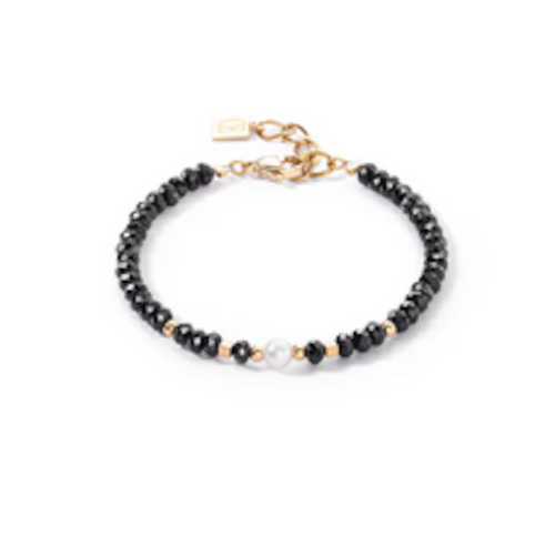 Mystic Black Crystal Pearl Bracelet