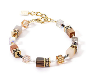 Earthy Browns, Pink & Smoky Quartz Bracelet