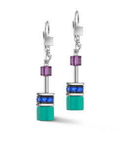 Turquoise & Purple Earrings