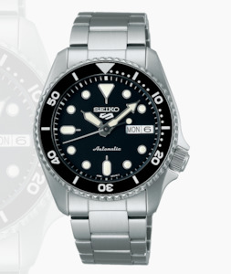 Jewellery: 5 Sports SKX series - Black Dial - Stainless Bracelet