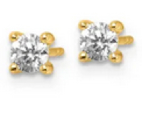 Round LAB Diamond Studs