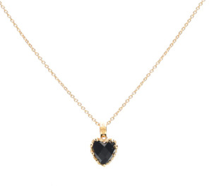 Onyx Love Claw Necklace - 18ct GP