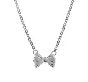 Twin Bow Necklace - SS