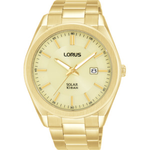 Gents Gold Dress Watch - White Dial