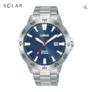 Gents Sports Watch - Blue Dial - Stainless Steel Bracelet