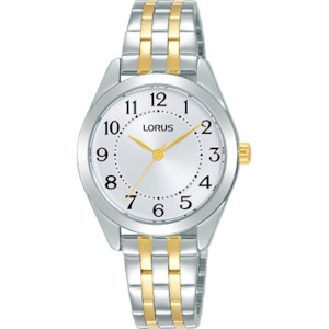 Ladies 2 Tone Dress Watch - Stainless Steel Bracelet