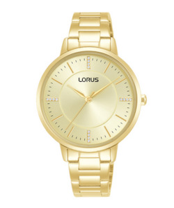 Ladies gold watch - Gold dial