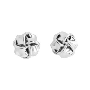 Sterling Silver Knot Stud Earrings