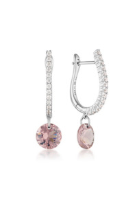 Mossman Morganite Earrings - SS