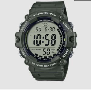 Mens Casio Watch - Army Green