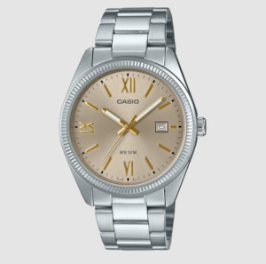 Gents Watch - Stainless Steel Bracelet - Gold Dial