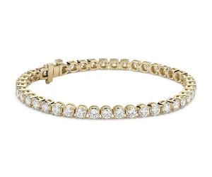 Jewellery: 9ct YG Lab Diamond Tennis - 20cm