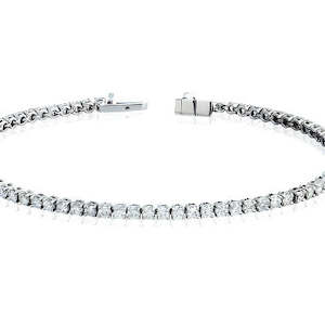 9ct WG Lab Grown Diamond Tennis Bracelet