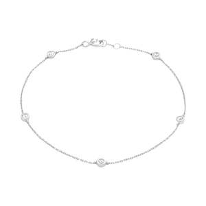 9k White Gold Diamond Bracelet -