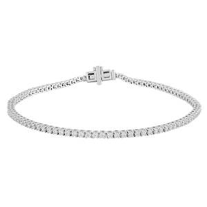 18ct White Gold Diamond Bracelet