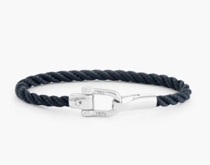 Jewellery: Lobster Larry - Navy | Silver - M/L