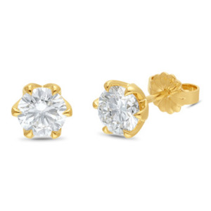 9ct Yellow Gold Lab Diamond Studs - 1.50ct