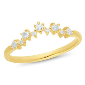 9ct Yellow Gold Lab Diamond Ring