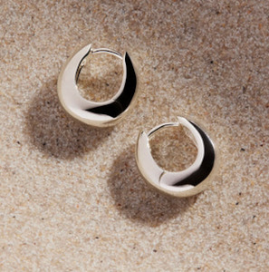 Jewellery: Arco Huggie Earrings - SS