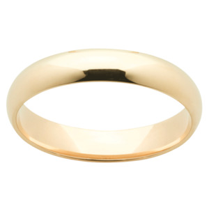 9ct Yellow Gold Mens Band - Size Q