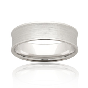 Titanium & White Gold Band - Size W