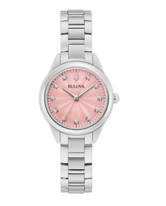 Jewellery: Classic Sutton Diamond Watch - Pink Dial