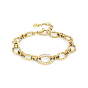 Affinity gold steel chain bracelet