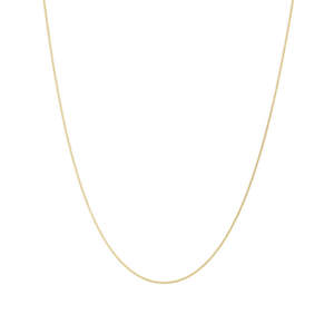 Jewellery: Yellow Gold Plated Cable Chain - 45cm